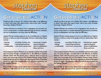 Bulletin Insert for Recruiting Stephen Ministers