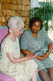 "She helps me remember to take small steps as I continue to grow in the Lord."